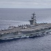 Abraham Lincoln sails through the Pacific Ocean