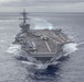 Abraham Lincoln sails through the Pacific Ocean