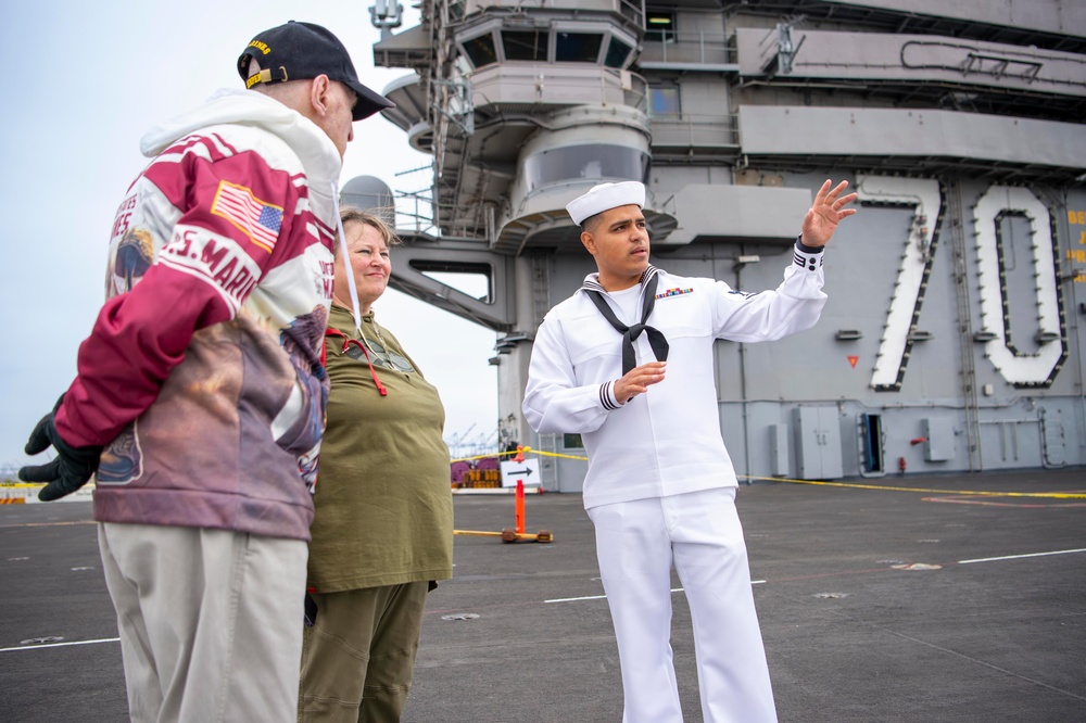 USS Carl Vinson (CVN 70) Conducts a Tour for the General Public During Los Angeles Fleet Week 2024