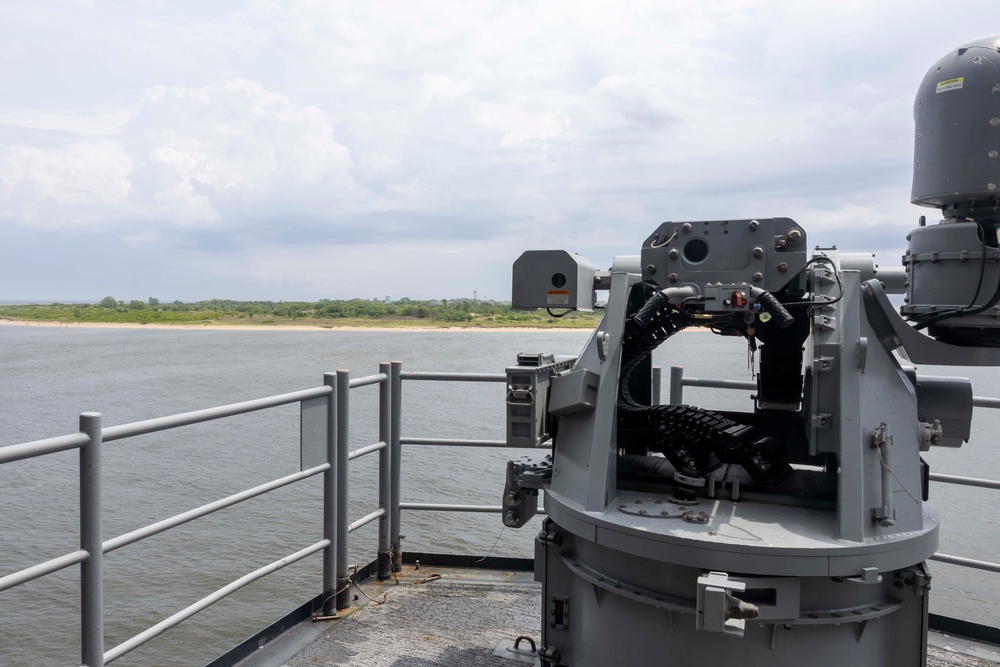 Wasp Departs Naval Weapons Station Earle