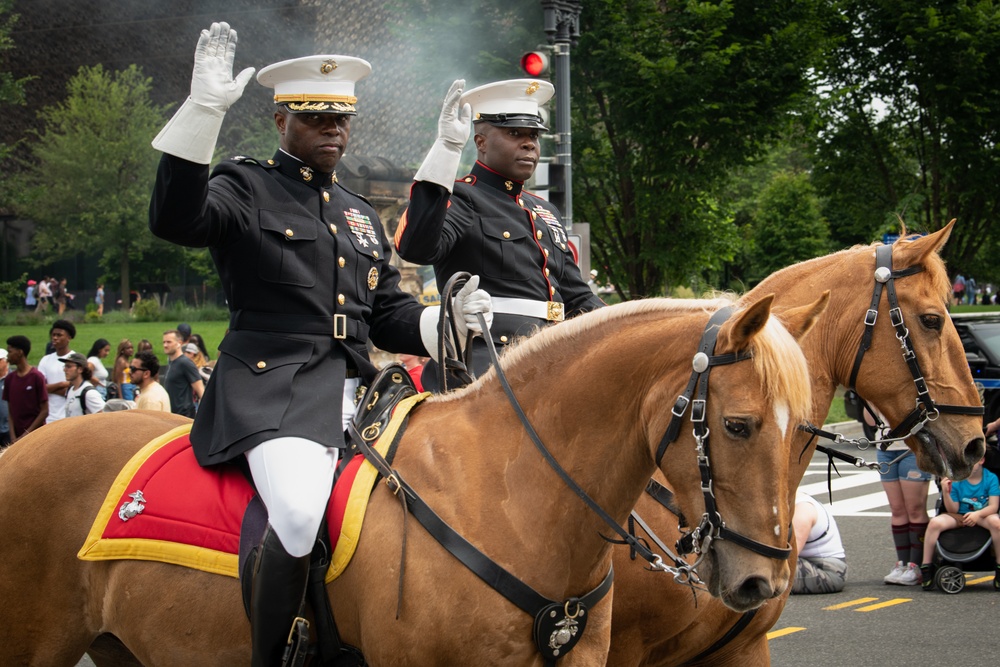 Marine Corps Mounted Color Guard East Coast Tour