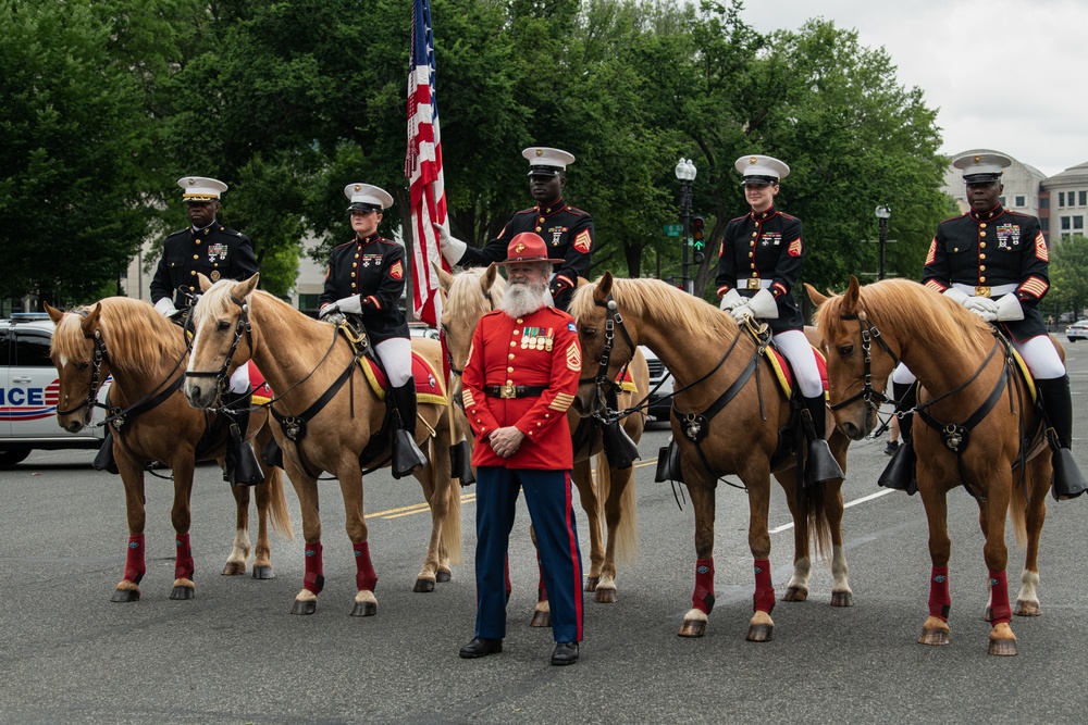 Marine Corps Mounted Color Guard East Coast Tour