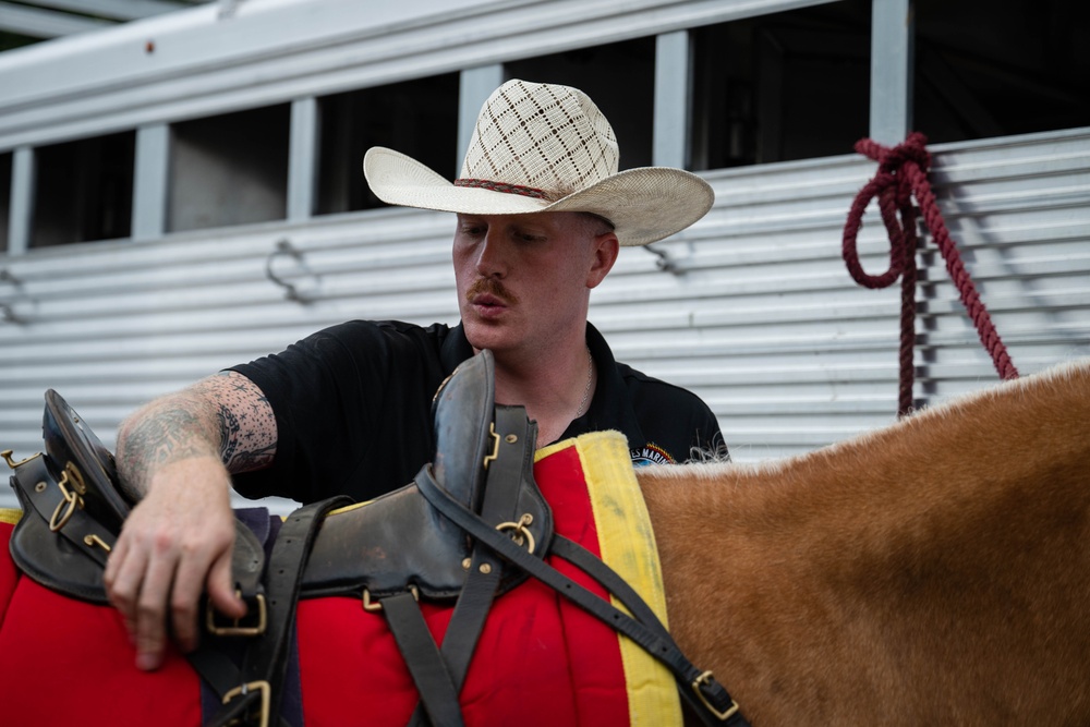 The Marine Corps Mounted Color Guard East Coast Tour