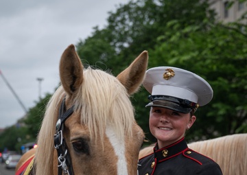 The Marine Corps Mounted Color Guard East Coast Tour