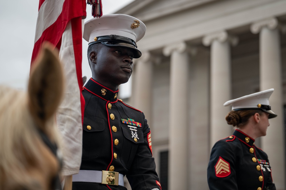 The Marine Corps Mounted Color Guard East Coast Tour