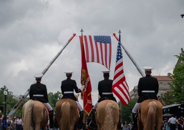 The Marine Corps Mounted Color Guard East Coast Tour