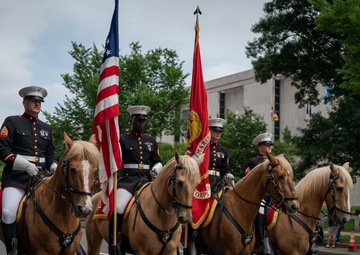 The Marine Corps Mounted Color Guard East Coast Tour