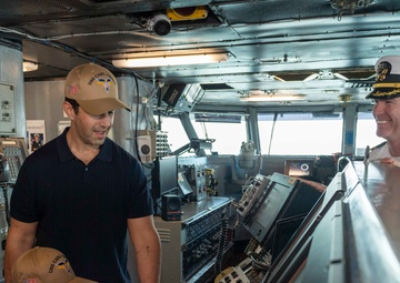 Josh Peck Tours USS Carl Vinson (CVN 70) during Los Angeles Fleet Week