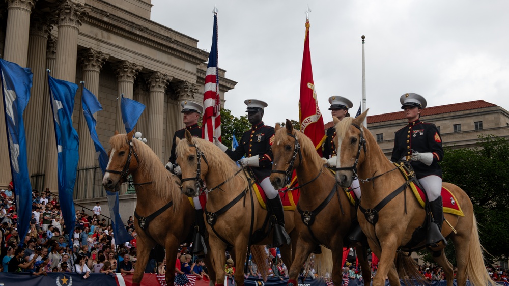 Marine Corps Mounted Color Guard East Coast Tour