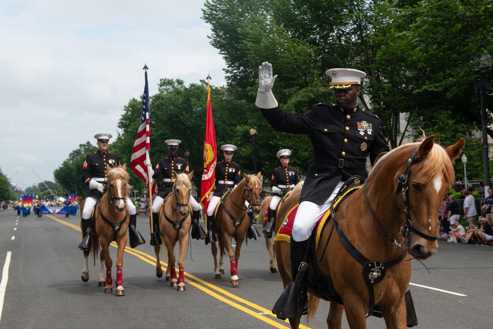 Marine Corps Mounted Color Guard East Coast Tour