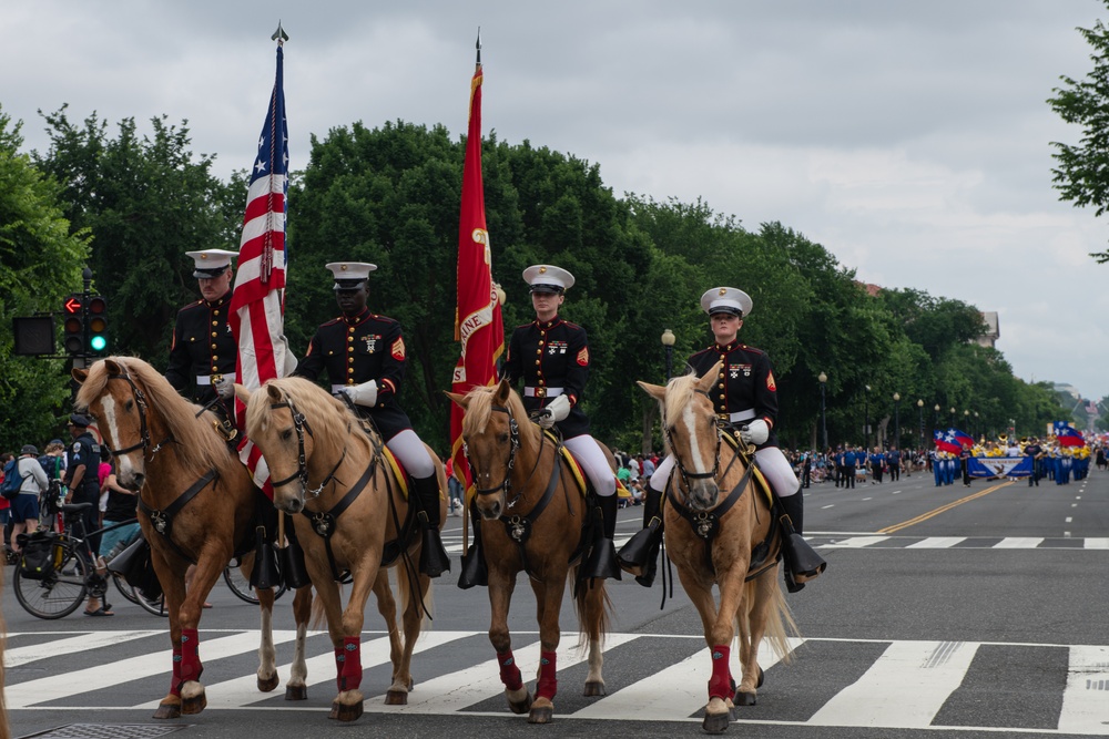 Marine Corps Mounted Color Guard East Coast Tour