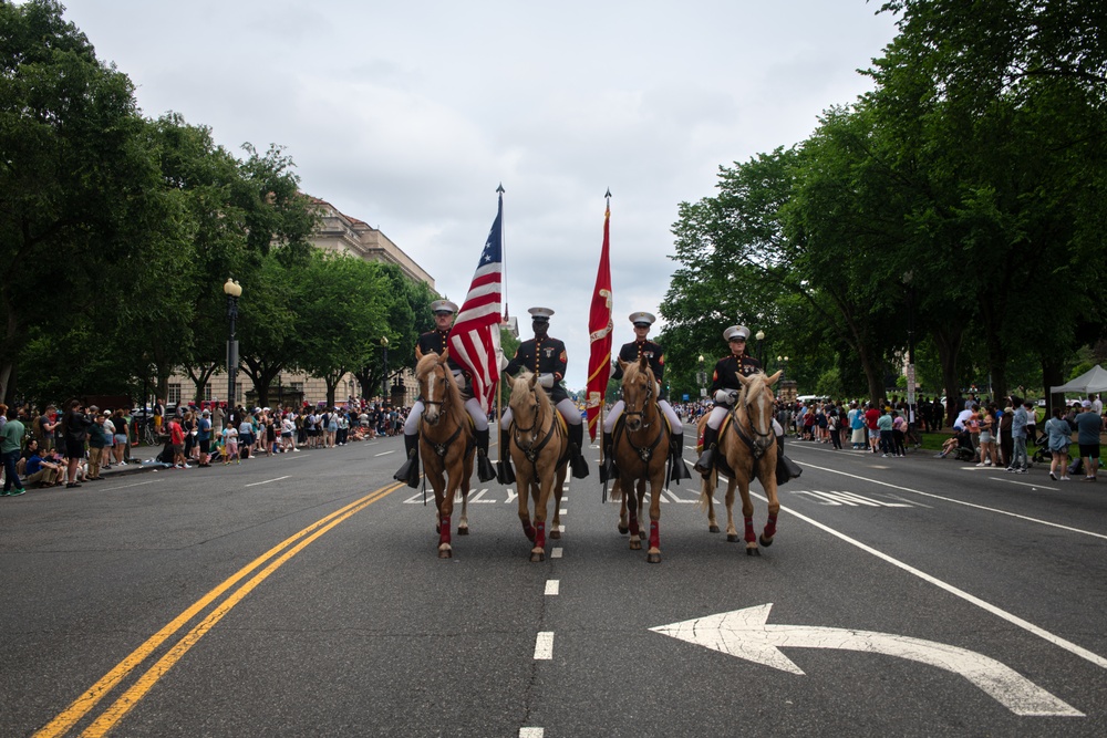 Marine Corps Mounted Color Guard East Coast Tour