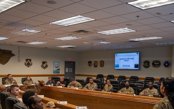 Pacific Air Forces command team visits Wolf Pack, gives strategic outlook