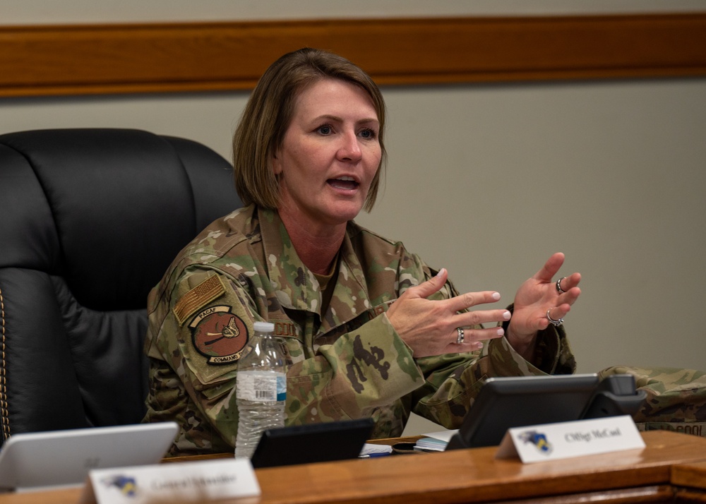 Pacific Air Forces command team visits Wolf Pack, gives strategic outlook