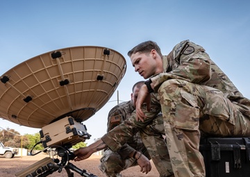 2nd Security Force Assistance Brigade assembles satellite communications equipment