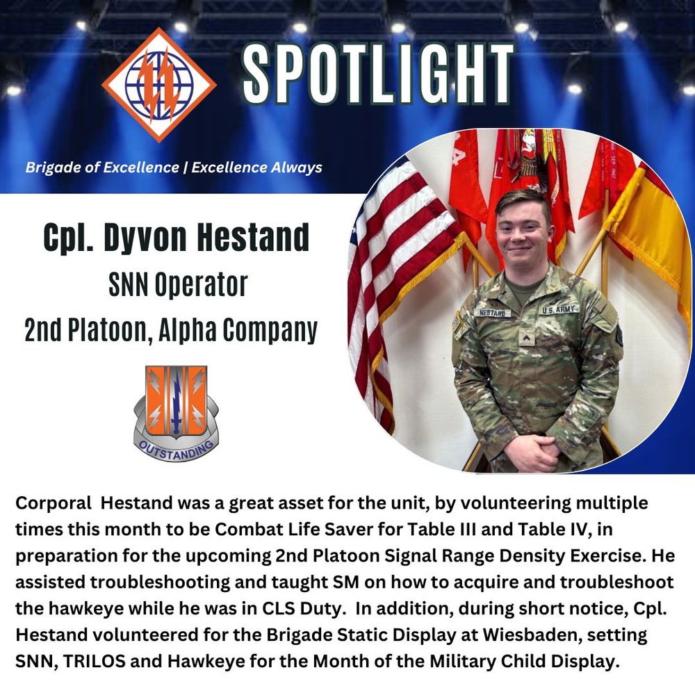 2d TSB Spotlight: Cpl. Dyvon Hestand