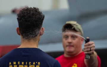 USS Ronald Reagan (CVN 76) Sailors hold security reaction force training exercise