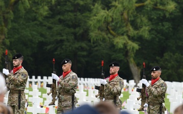 The Armed Forces of Belgium completes their Military Salute
