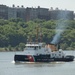 USCGC Sturgeon Bay transits through New York Harbor