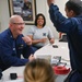 USCGC Calhoun crew members celebrate during trivia night