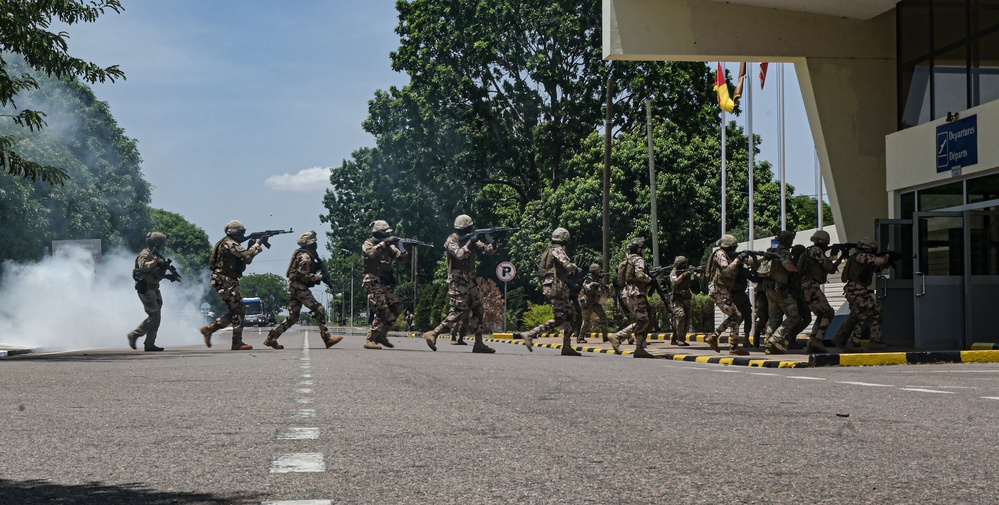 Exercise Flintlock 24 Tamale Air Base Closing Ceremonies