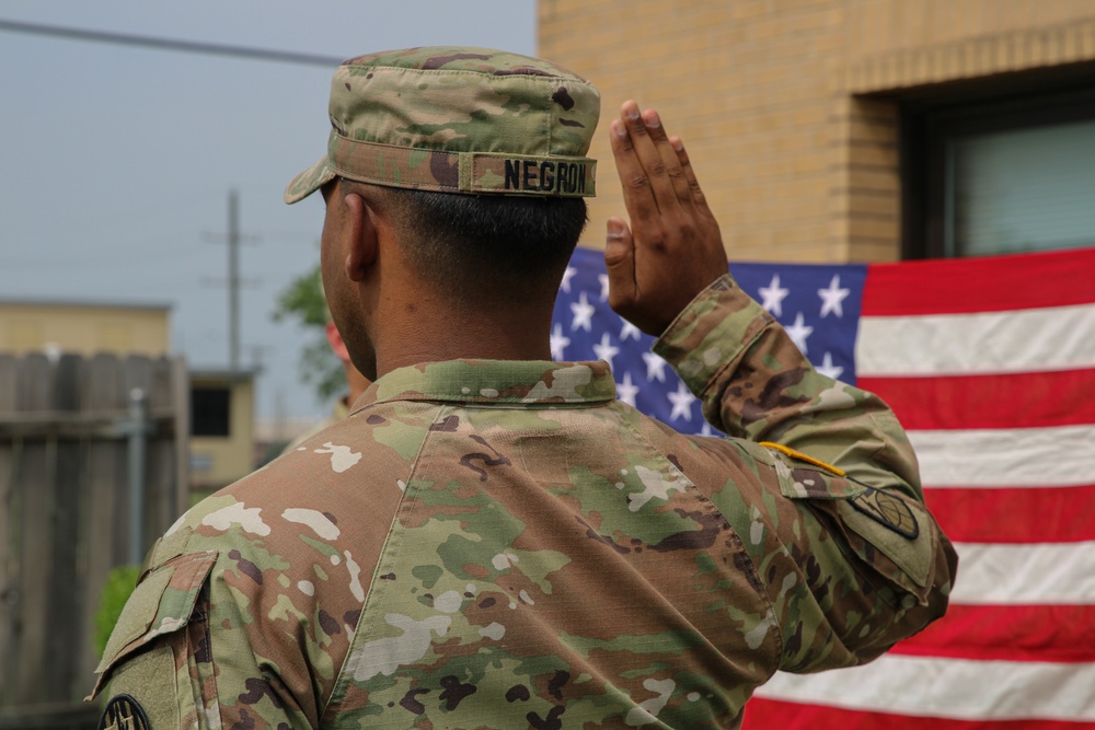 Sgt. Kevin Negron Reenlistment Ceremony