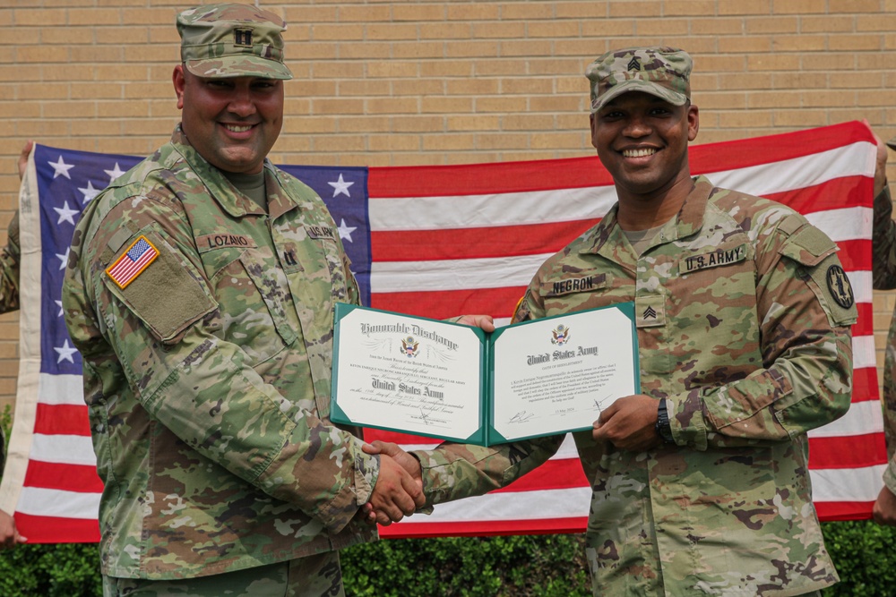 Sgt. Kevin Negron Reenlistment Ceremony
