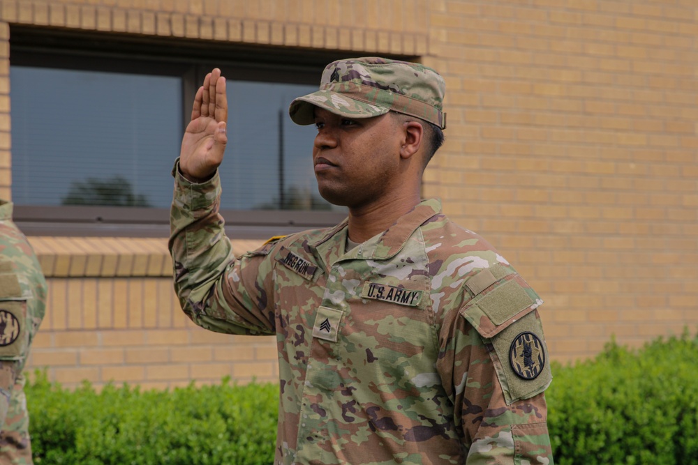Sgt. Kevin Negron Reenlistment Ceremony