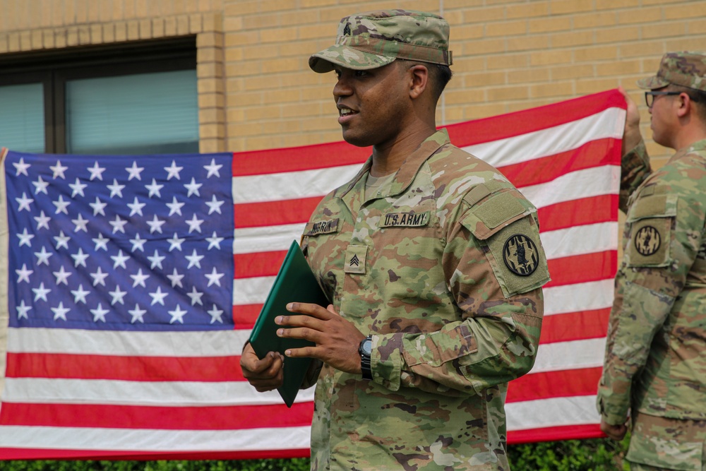 Sgt. Kevin Negron Reenlistment Ceremony