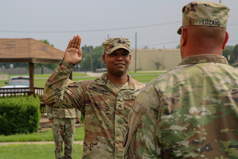 Sgt. Kevin Negron Reenlistment Ceremony