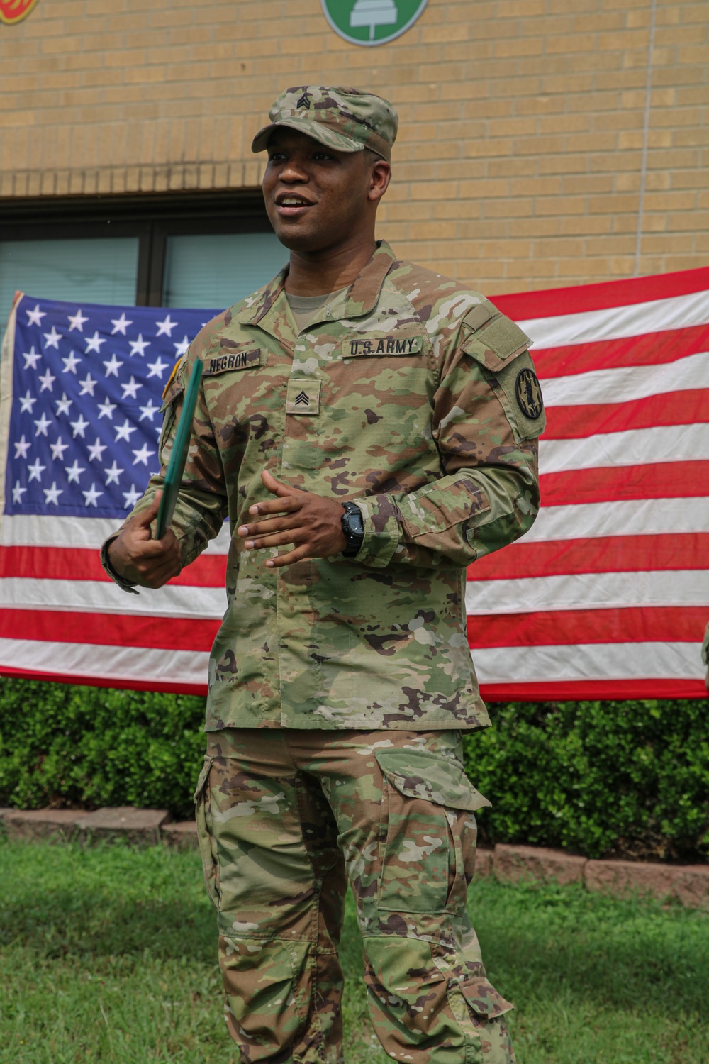 Sgt. Kevin Negron Reenlistment Ceremony