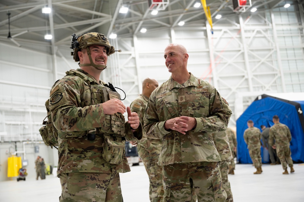 CMSAF David Flosi visits JBMDL