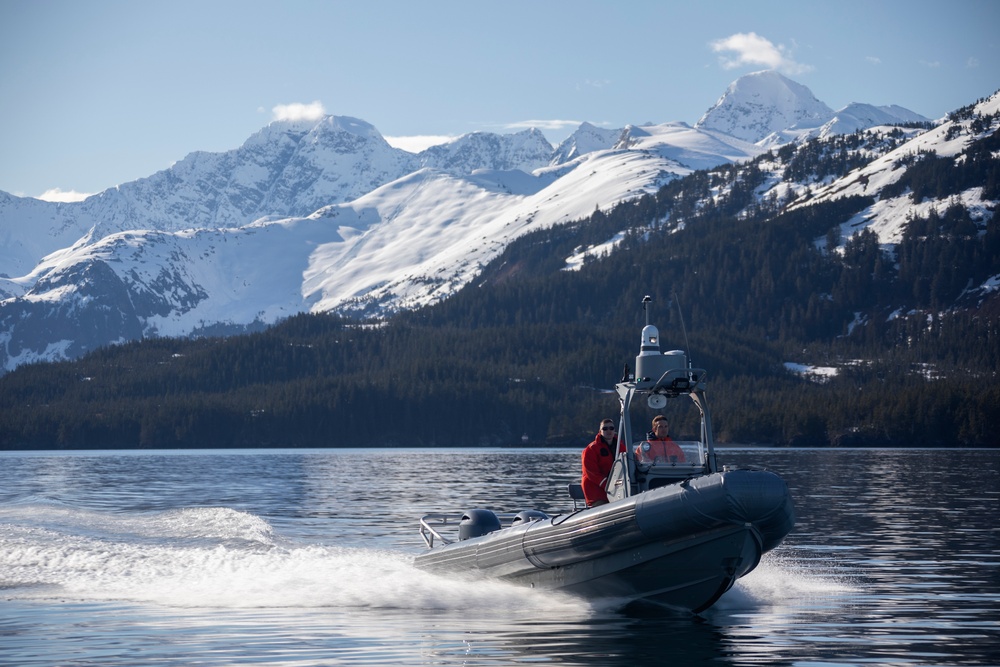 AKANG 212th Rescue Squadron conducts site survey for water rescue training in Alaska