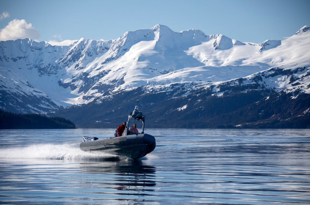 AKANG 212th Rescue Squadron conducts site survey for water rescue training in Alaska