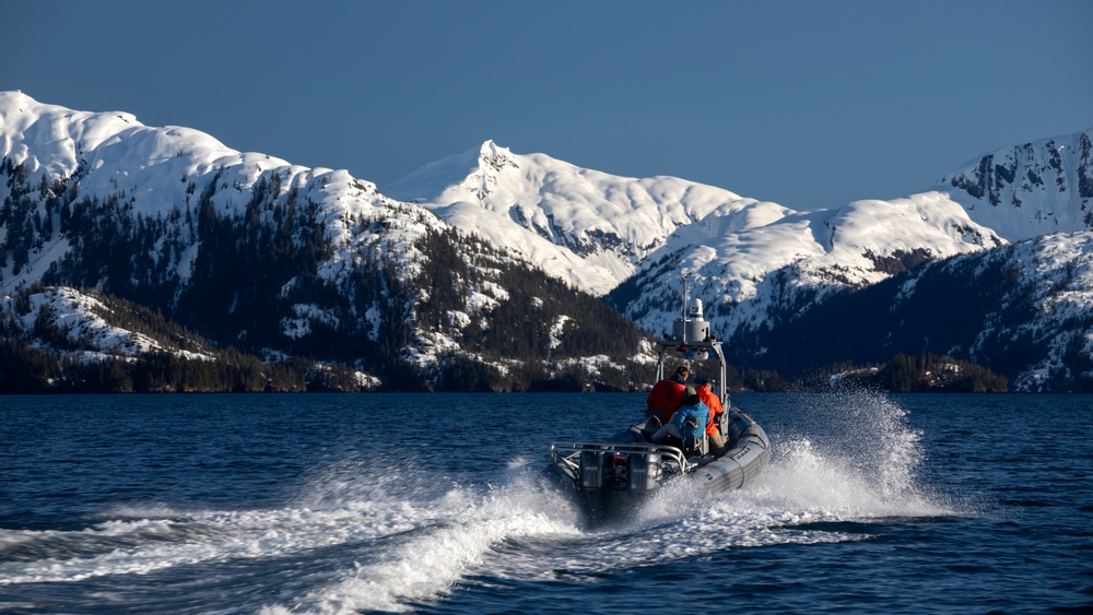 AKANG 212th Rescue Squadron conducts site survey for water rescue training in Alaska