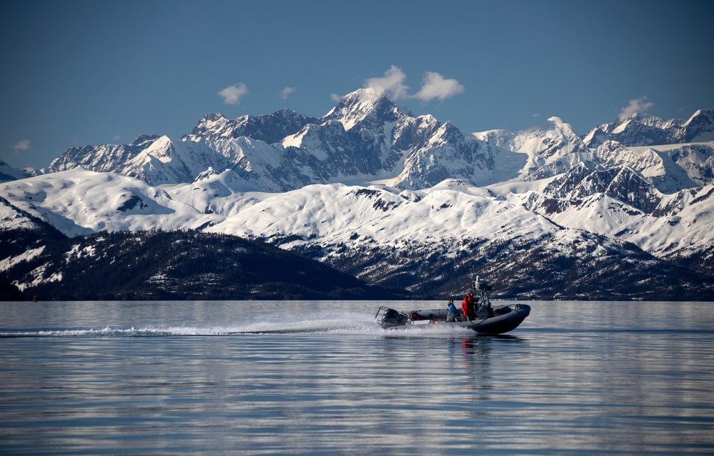 AKANG 212th Rescue Squadron conducts site survey for water rescue training in Alaska