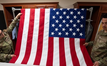 AFMAO prepares U.S. Flags