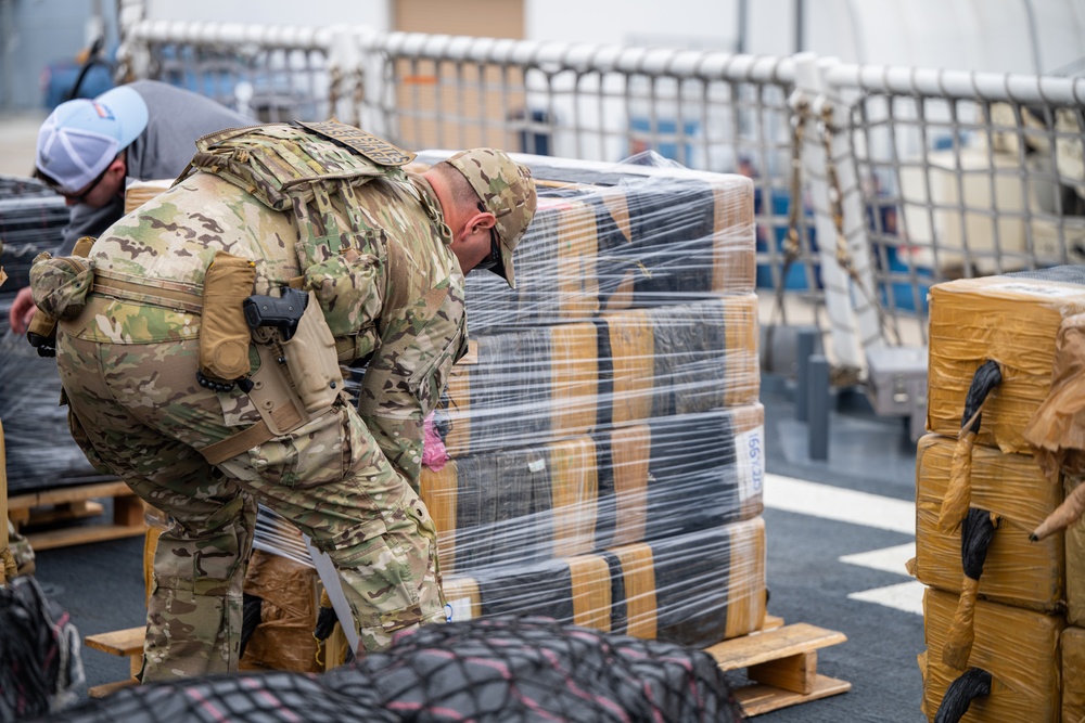 Coast Guard offloads approximately 33,768 pounds of cocaine in San Diego