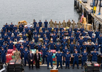 Coast Guard offloads approximately 33,768 pounds of cocaine in San Diego