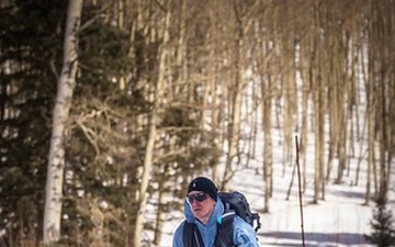 Lt. Col. Jeffery Lucy Competes In Mt. Taylor Winter Quadrathlon