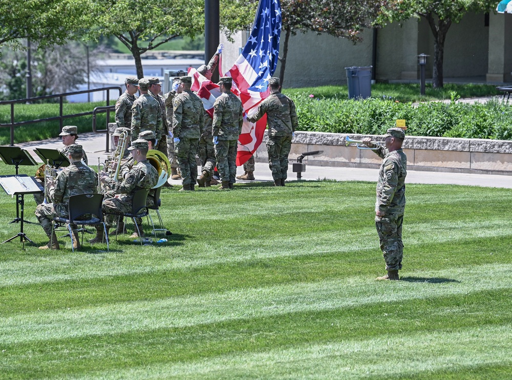 Airmen represent 132d Wing during TAG Command Retreat