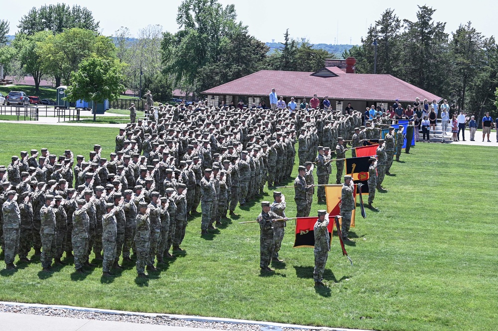 Airmen represent 132d Wing during TAG Command Retreat
