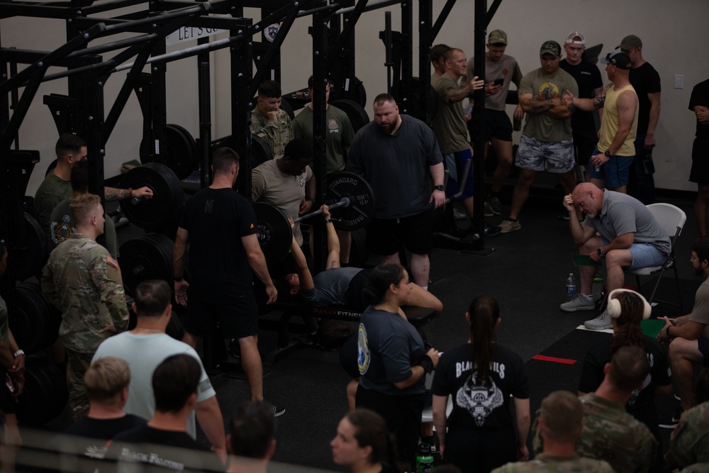 Paratroopers take part in 'Strongest All American' Weightlifting Competition during AAW24