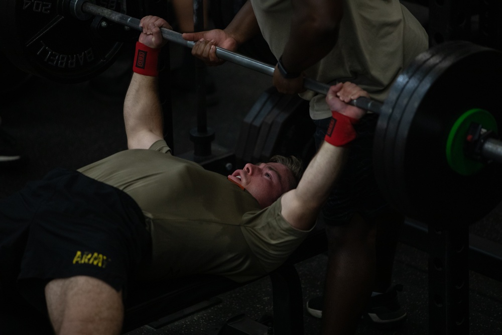 Paratroopers take part in 'Strongest All American' Weightlifting Competition during AAW24