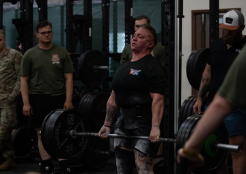 Paratroopers take part in 'Strongest All American' Weightlifting Competition during AAW24