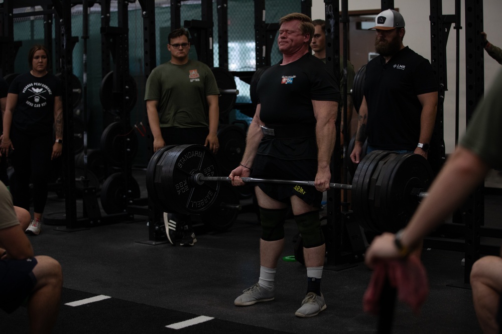 Paratroopers take part in 'Strongest All American' Weightlifting Competition during AAW24