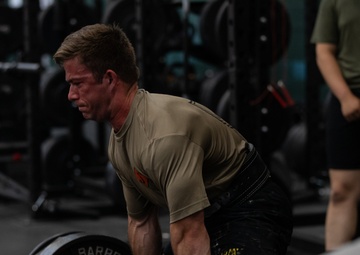 Paratroopers take part in 'Strongest All American' Weightlifting Competition during AAW24