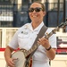 U.S. Navy Band Country Current Bluegrass Ensemble performs before &quot;Navy Day&quot; at the Nationals stadium