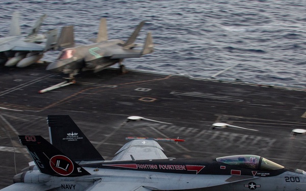 Abraham Lincoln conducts flight operations