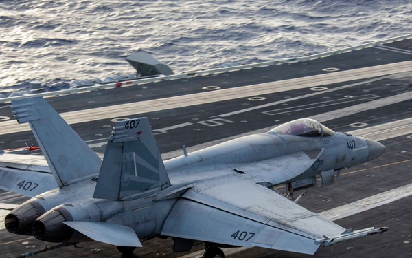 Abraham Lincoln conducts flight operations